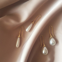 Young Girl Retro Fashion Earrings With Pearl Earrings Woman Korea Temperament 100 Hitch Drop Pearl Earrings Earrings