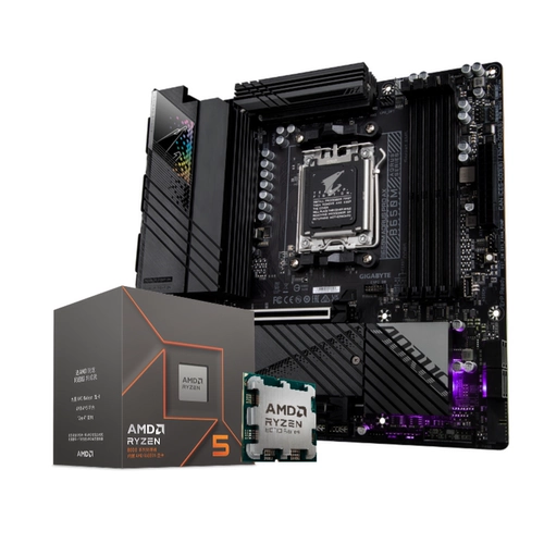 AMD Материнская плата, комплект, процессор AMD ryzen R5, 8500G, 8600G