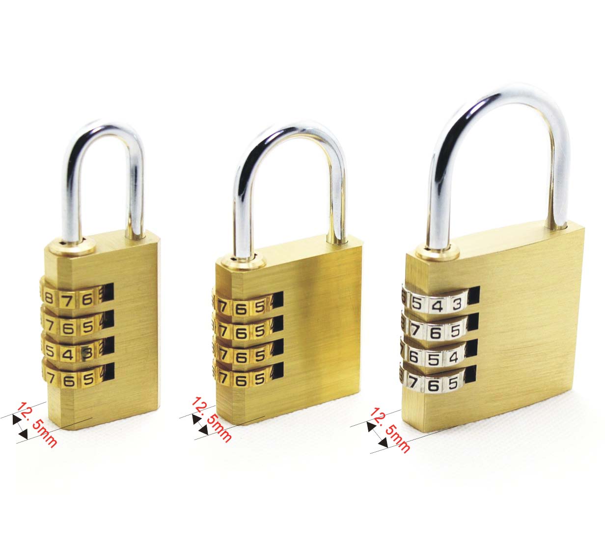 Password Copper Padlock Fitness Room Cabinet Padlock Pure Copper Code Lock Security Door Padlock