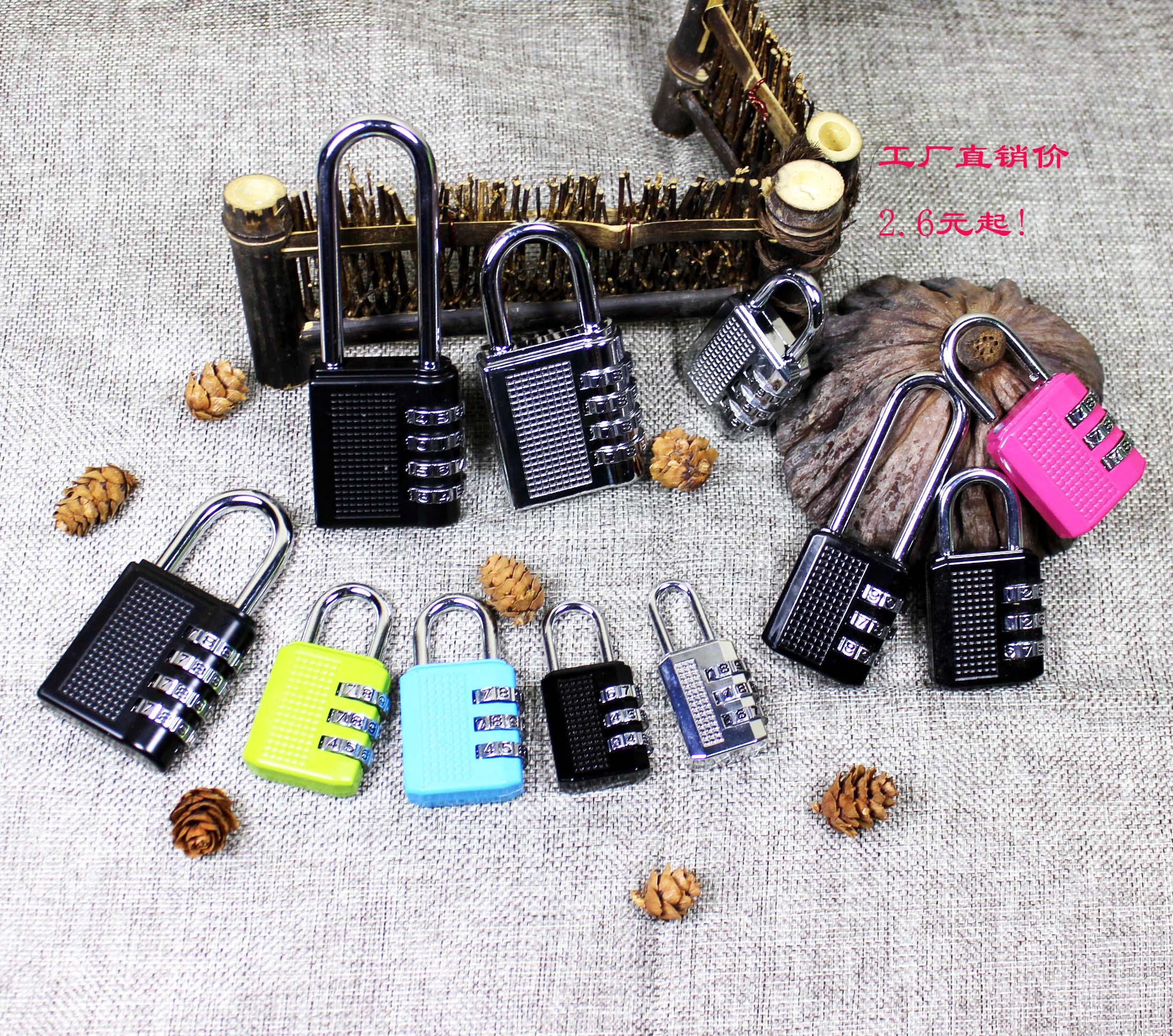 Manufacturer Direct Travel Outdoor _ Fashion Metal 4 Wheels _3 Wheel _ Code Lock