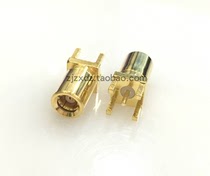 RF pure copper gold plated SMB-50KE KHD vertical plug 180 degree hole female 50 ohm
