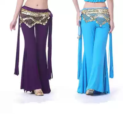 Belly dance pants pants clothing clothing practice Indian dance clothing new special tribal side belt pants