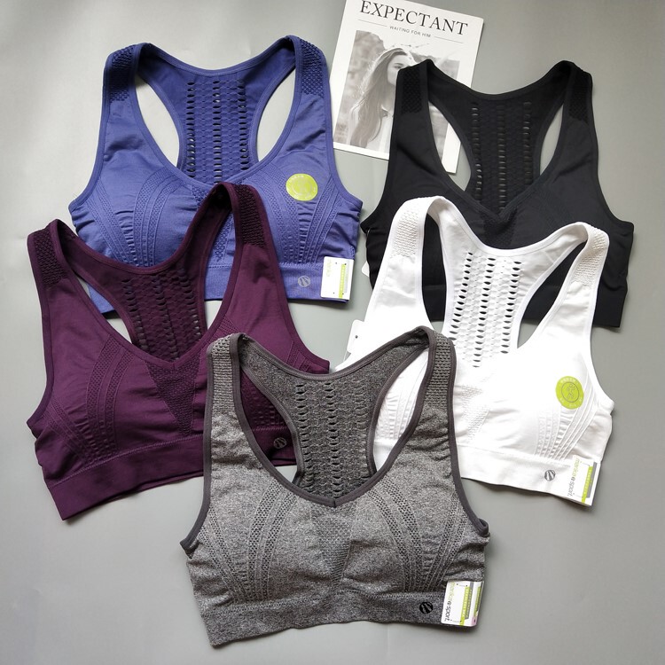 American Single-Layer High-Intensity Sports Bra for Women, Shock-Proof, Breathable, Quick-Drying, Running, Fitness, Yoga Vest-Style Underwear