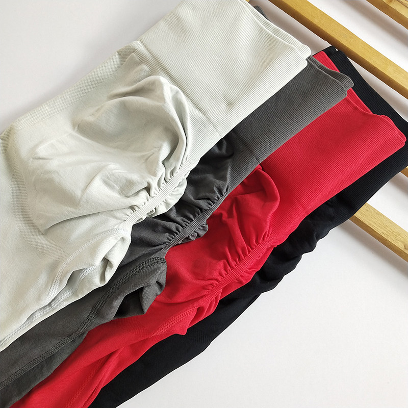 Леггинсы, быстросохнущие дышащие штаны, эластичное спортивное белье для коррекции формы бедер для тренировок для спортзала, высокая талия, в обтяжку 