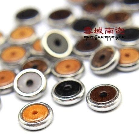 Recommended] Wing does not fade Lima silver alloy package coconut shell olive core package gold alloy silver partition 8MM diy accessories