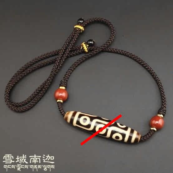 Snowfield South Ghana] Tibetan Tianzhu High-end Hanging Rope Necklace Sky Beads Cross lock bones Pendant Necklace necklace 