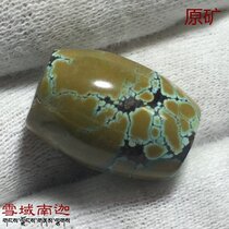 Natural raw mineral turquoise barrel beads 1 85*1 35 cm 5 6 grams No glue No wax No optimization
