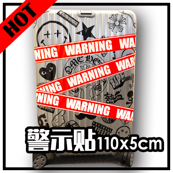 fragile suitcase sticker