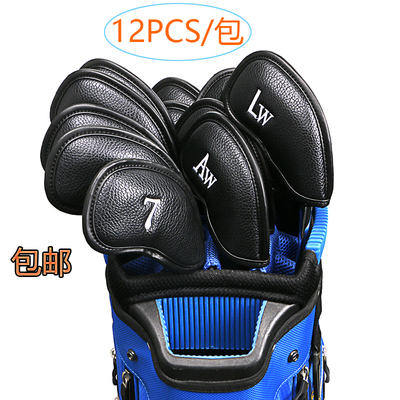 New golf bar head club cover PU waterproof PU lychee rubber 12 inner lingles plug