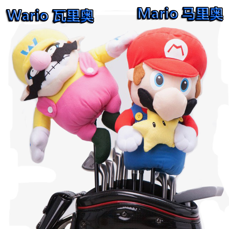 SF golf club cap Mario cartoon number one wooden pole protective cover for men and women