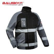 bauskydd payskie B232 spring autumn jacket black ash splicing tooling reflective outdoor steam repair electrician workwear