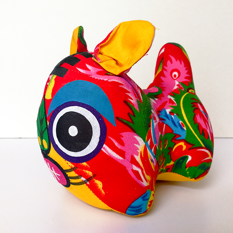 Cloth tiger handmade ornaments traditional handmade fabrics Jiangshan tiger Chinese folk cloth craft gift ornaments