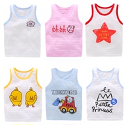 Childrens vest mùa hè mỏng bé bụng bảo vệ bé không tay vest tất cả đáy sling cậu bé bông.