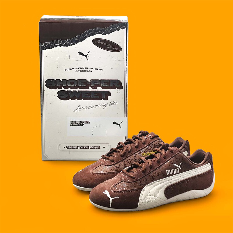 Valentine's Day Limited Edition Special Shoe Box Puma Speedcat Low-Top Men's and Women's Shoes Thin-Soled Racing Shoes 406675