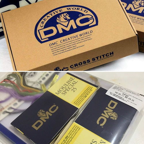 十格格 Французская ручная монополия DMC Cross Stitch Освежающая точная печать живопись цветочная бабочка лилия из долины