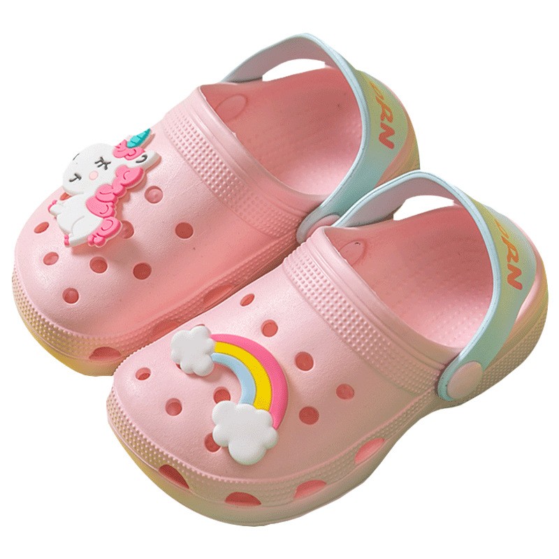 2021 children's slippers summer girls' sandals and slippers beach shoes baby baby boy baby hole shoes