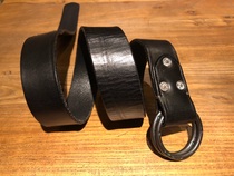 Double R double ring belt melanin noodles pasta cowhide American retro Klig width 36mm casual belt