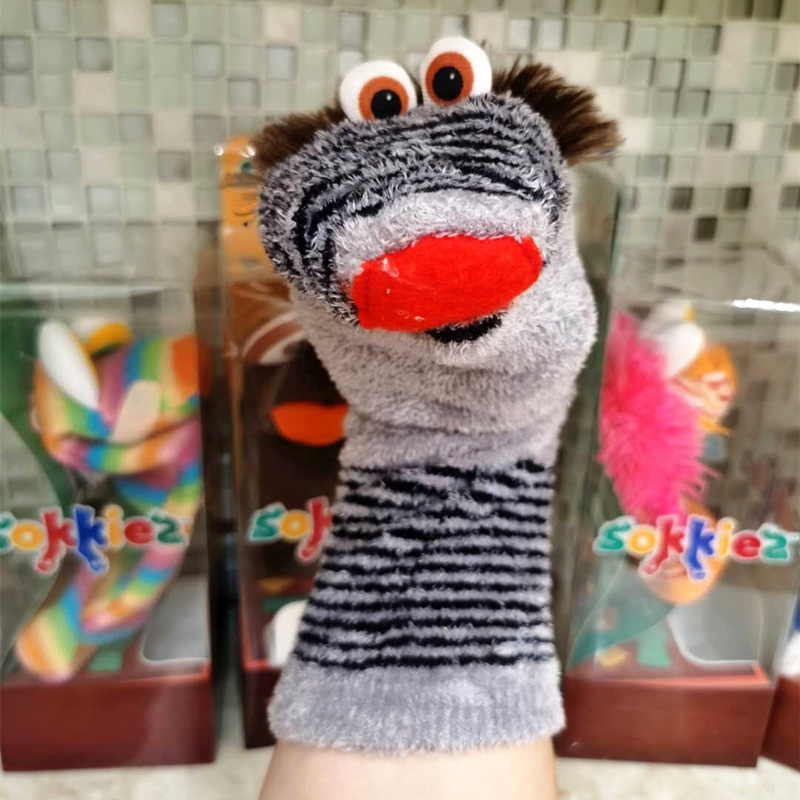 Sock Puppet Toys, All-Cotton Educational Toys, Kindergarten Baby Early Education Plush Cartoon Comfort Props