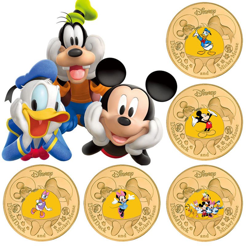 2022 Disney Animation Mickey Mouse Mickey Mouse Cartoon Commemorative Peripheral Disney Foreign Collectible Coin