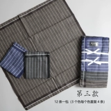 Мужской старомодный носовой платок, классический хлопковый шарф для пожилых людей, ностальгия, впитывает пот и запах