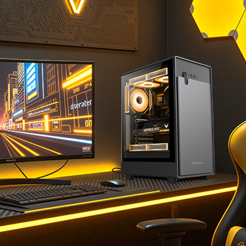 [National Subsidy 10% + Coupon]Ningguo America Computer Host I5 13600K/U5 245Kf/Rtx5060Ti High-Performance Desktop Gaming Design Office Assembly Complete Pc