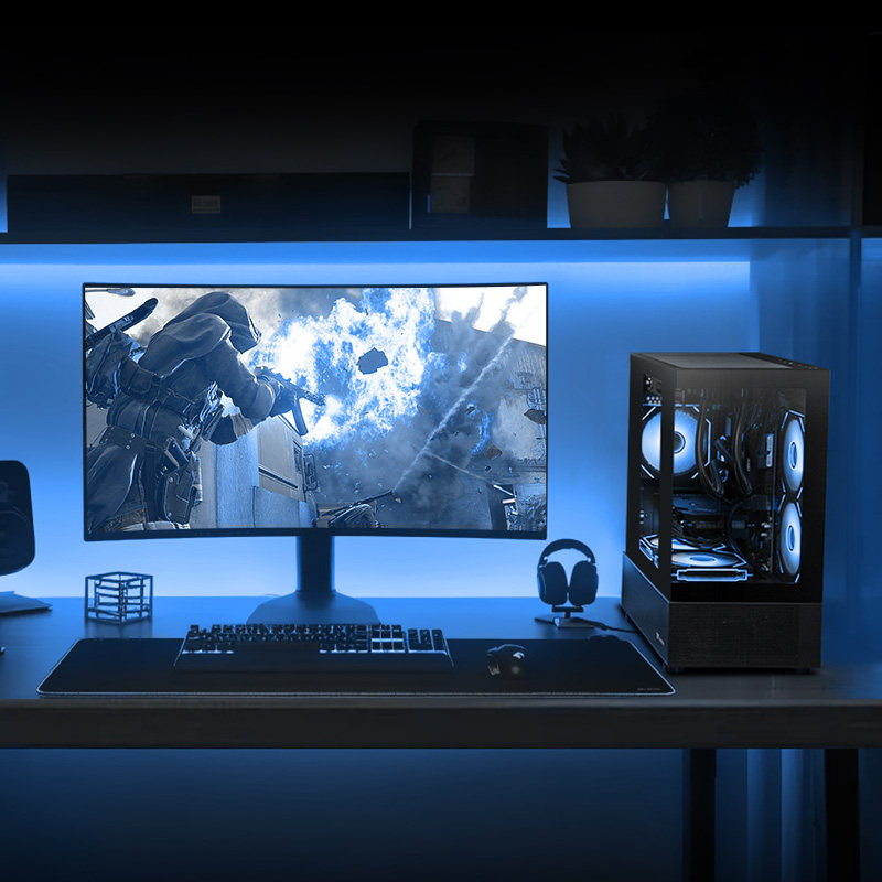 Ningmei Computer Host I5 14400F/14600Kf/245Kf/Rtx5060Ti/5070/5070Ti Desktop Assembly Gaming Pc Compatible System