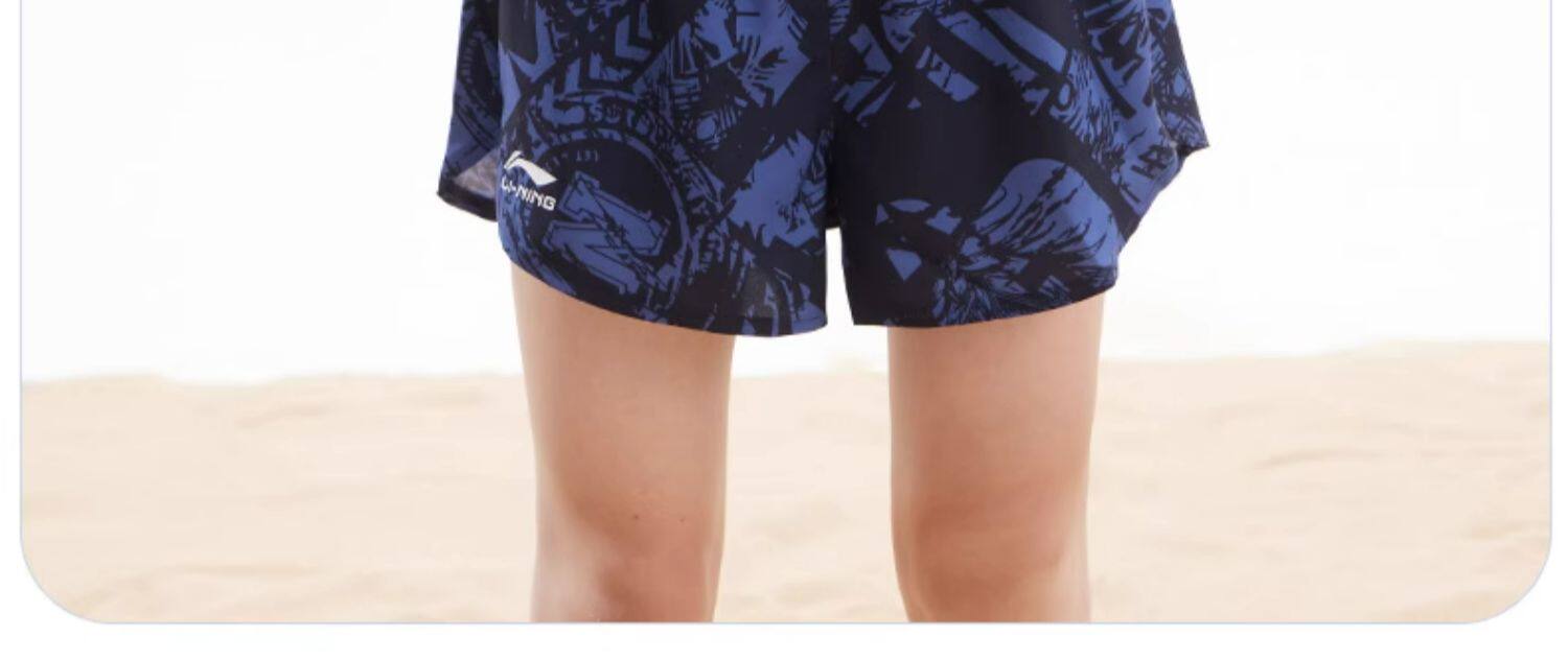 Li Ning, детский раздельный купальник для мальчиков, плавательная шапочка для школьников и студентов, снаряжение, подходит для подростков, новая коллекция 