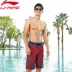 Quần Li Ning Beach Quần khô nhanh Quần nam Quần đi biển Kỳ nghỉ Lướt sóng Bơi thường Quần bơi rộng Quần short Quần bãi biển