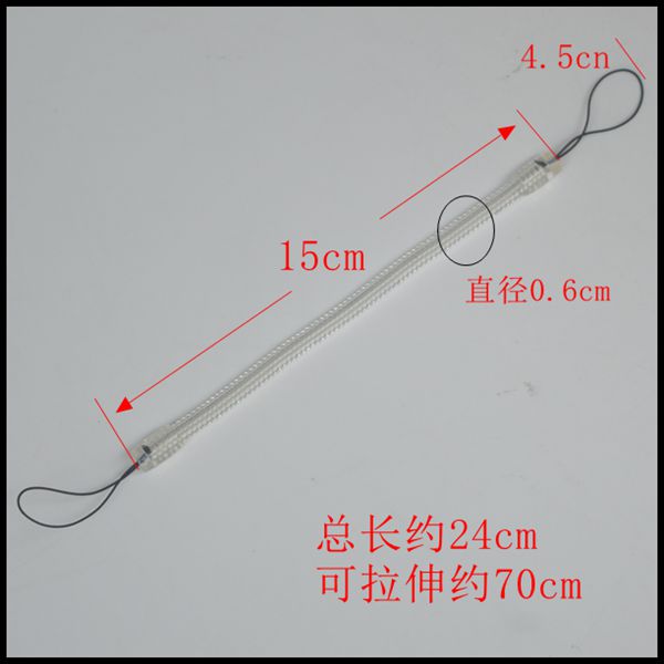 Điện thoại di động bút stylus chống mất dây buộc tùy chỉnh dài điện thoại di động móc chìa khóa chống mất dây lò xo - Phụ kiện điện thoại di động ốp lưng realme 6i
