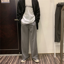 (UPDAYWANG)Winter new products All-in-one ins straight loose trousers trousers Korean version wide leg retro casual pants