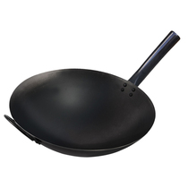 Hotel chef special pot explosive wok gas stove special non-stick pan large household non-coated iron pot commercial