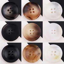 Gross leather clothing Western pants big suit Western suit button resin clothing sweater with four eyes round kinder button