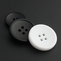 Black coat buttons matt resin luxury clothing suit pants suit buttons circular coat windbreaker