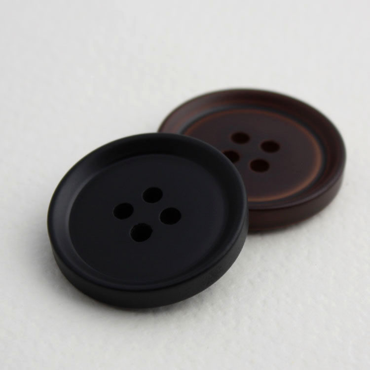 Resin Pure Color Coffee Black Coat Suit Jacket Suit West Pants Four Eyes Resin Button