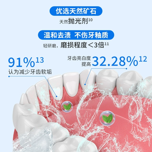 Зубная паста, свежий мятный белый чай