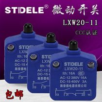 Micro silver point LXW20-11 limit switch LXW20-01 guarantee travel switch push plug type
