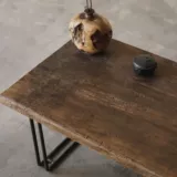 Стол из массива дерева в стиле ваби-саби, чайный столик, ретро компьютерный стол, длинный обеденный стол, стол для приема, встречи с боссом