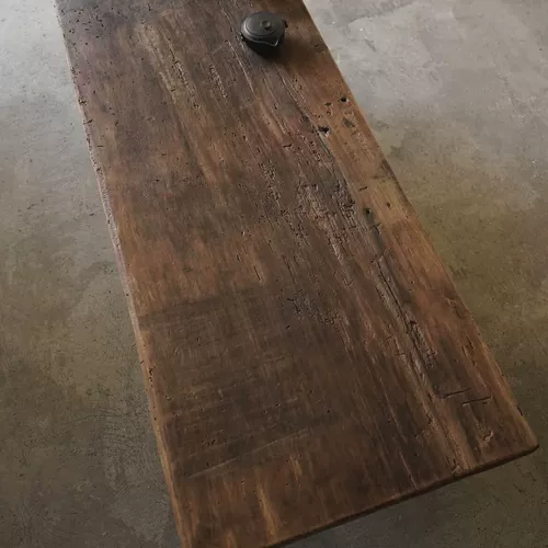 Стол из массива дерева в стиле ваби-саби, чайный столик, ретро компьютерный стол, длинный обеденный стол, стол для приема, встречи с боссом