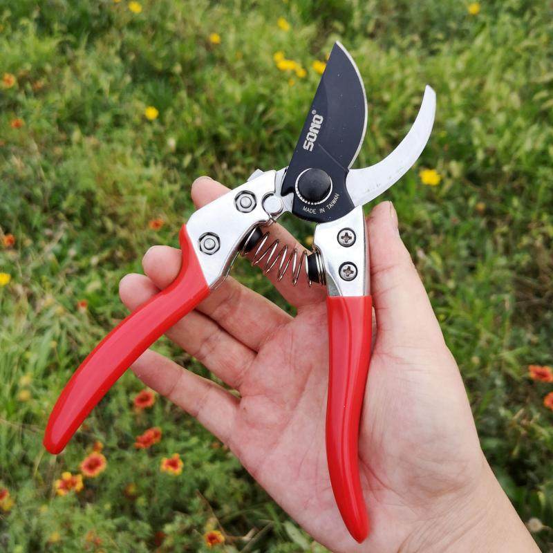 Taiwan SONOJV8 pruning shears fruit tree scissors garden gardening pruning knife thick branch shears labor-saving pruning shears