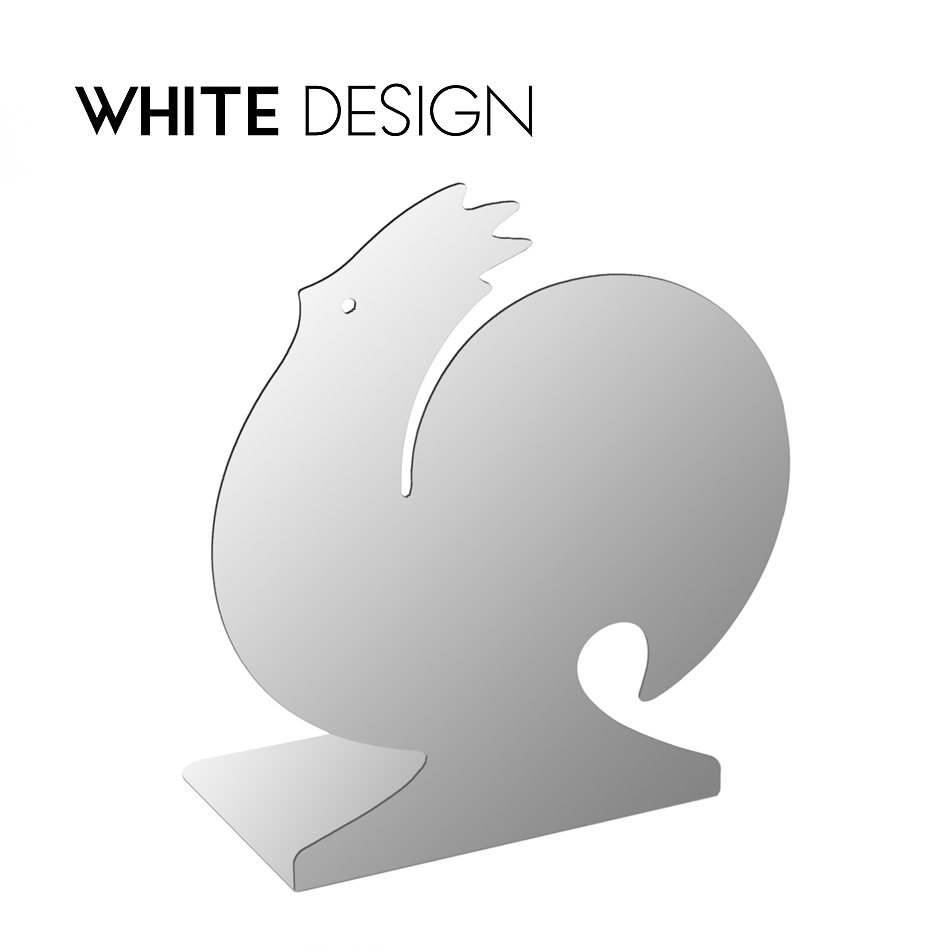 White Design Creative Metal Book Bulletin Standing Fashion Concise Desktop Desktop Collection and Soldier