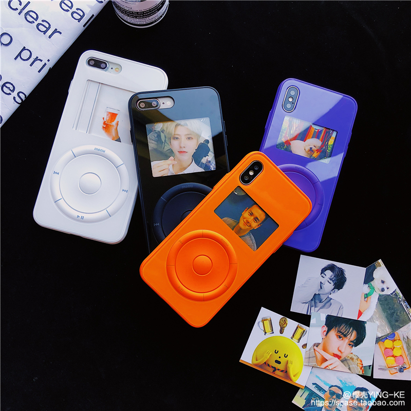 Ins ảnh chụp màn hình máy nghe nhạc nhỏ Apple X vỏ điện thoại di động mới iphone7P 8plus couple 6s mềm vỏ nữ - Trình phát TV thông minh bộ phát wifi 4g tp-link
