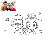 Черно -белый единственный простой ручка аватар