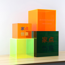 Custom processing color transparent acrylic plexiglass display box Hand model dustproof colorless storage box
