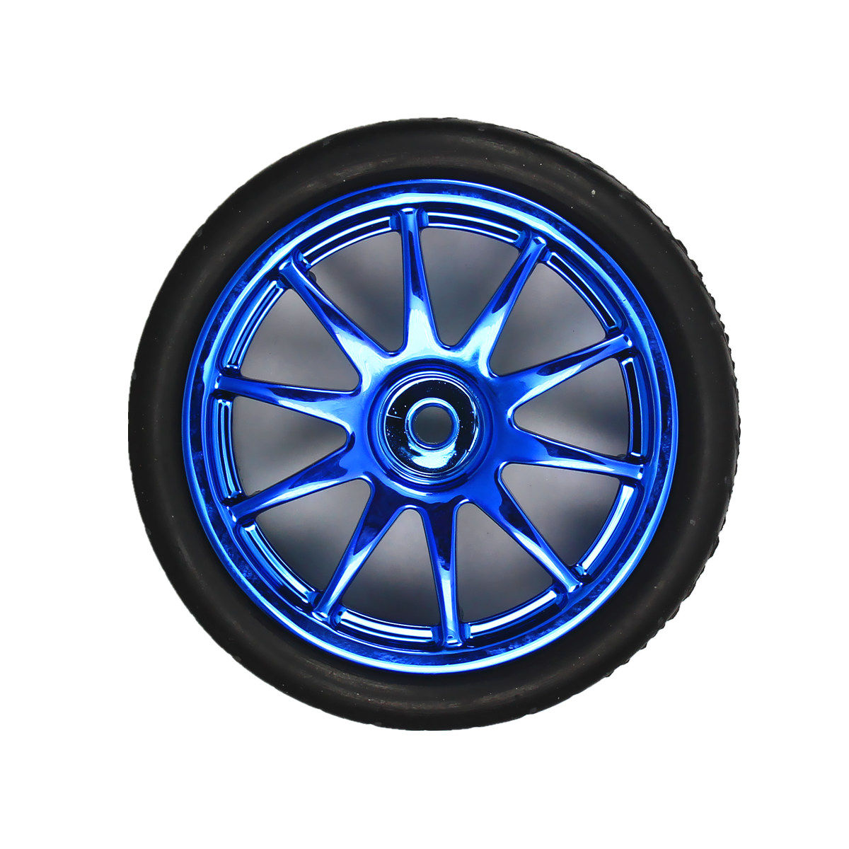 Factory direct sales smart car gear motor rubber tire with hexagonal coupling elastic diameter 65mm