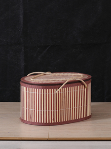 Empty Box for Zongzi, Dragon Boat Festival Crab, Green Crab, Eggs, Bamboo Basket Gift Box Packaging, Bamboo Basket, Bamb