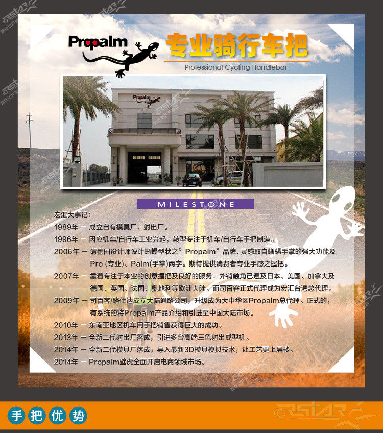 Poignées de vélo PROPALM - Ref 2343620 Image 6