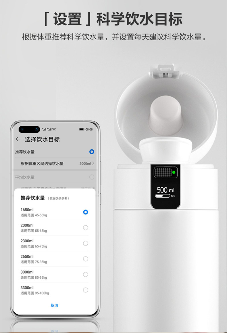 Кнопки Smart 鍗庝负鏅洪€夊搱灏旀柉鏅鸿兘淇濇俯鏉疧led鏅鸿兘灞忔樉濂崇敓楂橀鍊?50ml渚挎惡寮忓皬宸ф按鏉瓙