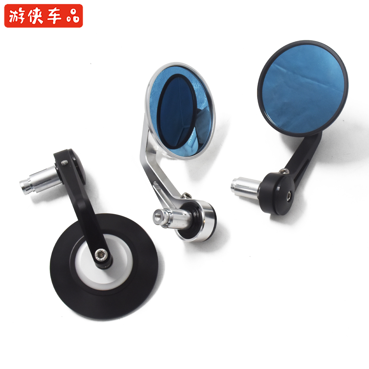 Retro motorcycle modified high quality CNC coffee cafe racer handlebar mirror mirror reflector handlebar mirror