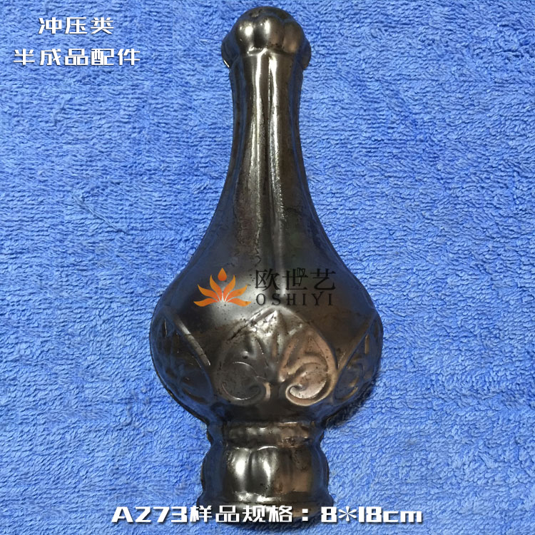 Oushiyi Iron Flower Iron Stamping Parts Wholesale A273 Abstract Art Round Bottom Vase Shape Hanger Parts