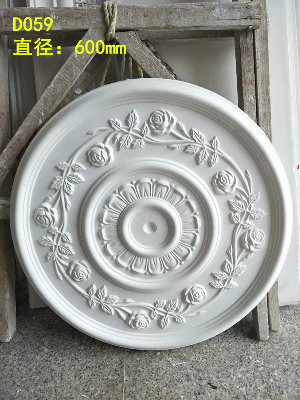 Plaster light disc D059 ceiling suspended ceiling suspended ceiling lamp holder Rose flower Eurostyle simplified European building in style decoration